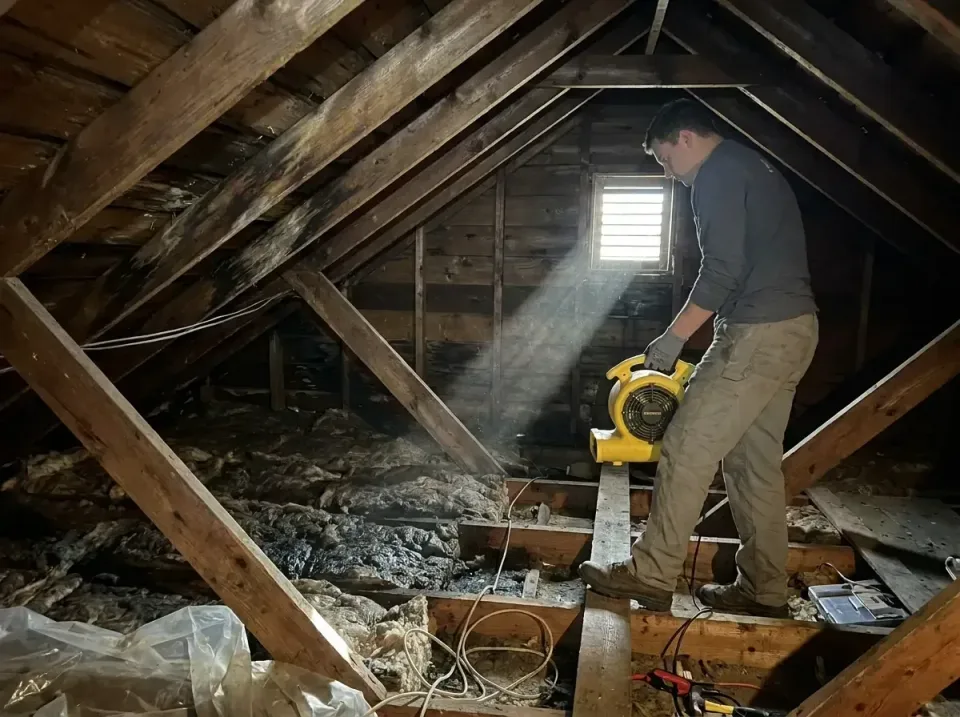attic-water-damage-drying-proc-007 — frequently asked questions, Emergency Water Extraction & 24/7 Flood Response in Worthin…